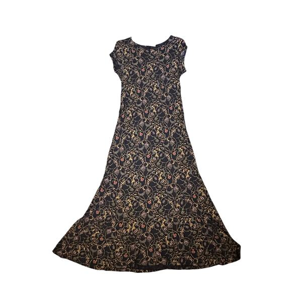 Peruvian Connection T-Shirt Pima Cotton Maxi Dress Size M QuietLuxury BohoLuxe - Picture 2 of 5